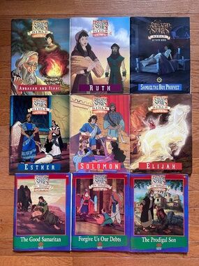 9 New Animated Stories Bible Activity Book Old New Testament Puzzles Coloring